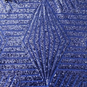 Royal Blue Bombshell Stretch Sequin Fabric