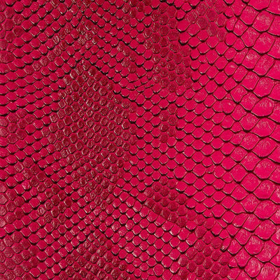 Fuchsia Faux Viper Sopythana Snake Skin Vinyl Fabric / 40 Yards Roll