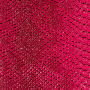 Fuchsia Faux Viper Sopythana Snake Skin Vinyl Fabric