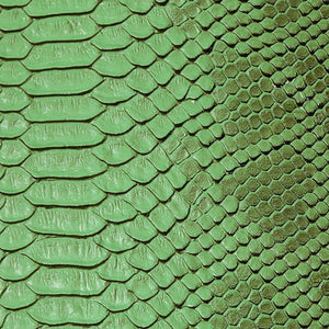 Green Faux Viper Sopythana Snake Skin Vinyl Fabric