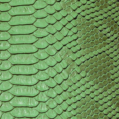Green Faux Viper Sopythana Snake Skin Vinyl Fabric