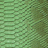 Green Faux Viper Sopythana Snake Skin Vinyl Fabric