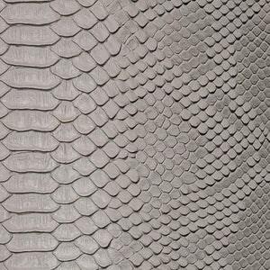 Silver Faux Viper Sopythana Snake Skin Vinyl Fabric