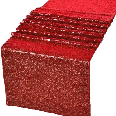 Red Glitz Sequin Table Runner