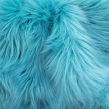 Turquoise Faux Fake Fur Long Pile Shaggy Fabric