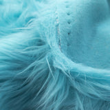 Turquoise Faux Fake Fur Long Pile Shaggy Fabric