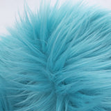 Turquoise Faux Fake Fur Long Pile Shaggy Fabric