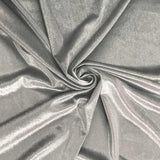 Silver Velvet Stretch Fabric