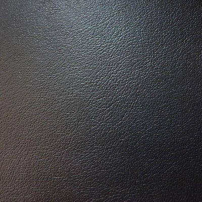 Black 1.0 mm Thickness Soft PVC Faux Leather Vinyl Fabric / 40 Yards Roll