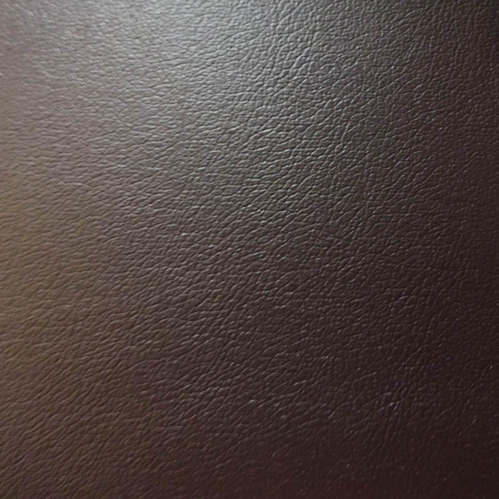 Brown 1.0 mm Thickness Soft PVC Faux Leather Vinyl Fabric / 40 Yards Roll
