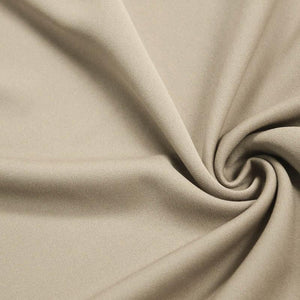 Taupe Solid Stretch Scuba Double Knit Fabric / 50 Yards Roll
