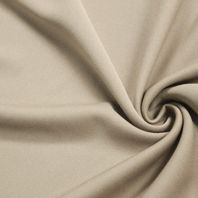 Taupe Solid Stretch Scuba Double Knit Fabric / 50 Yards Roll