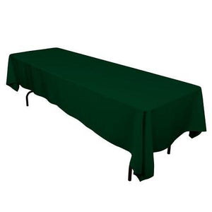 Hunter Green 100% Polyester Rectangular Tablecloth 60" x 126"