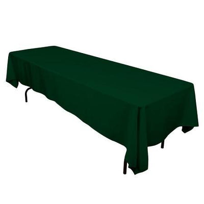 Hunter Green 100% Polyester Rectangular Tablecloth 60