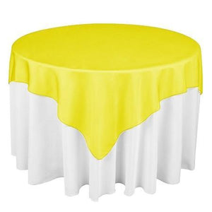 Golden Square Polyester Overlay Tablecloth 72" x 72"