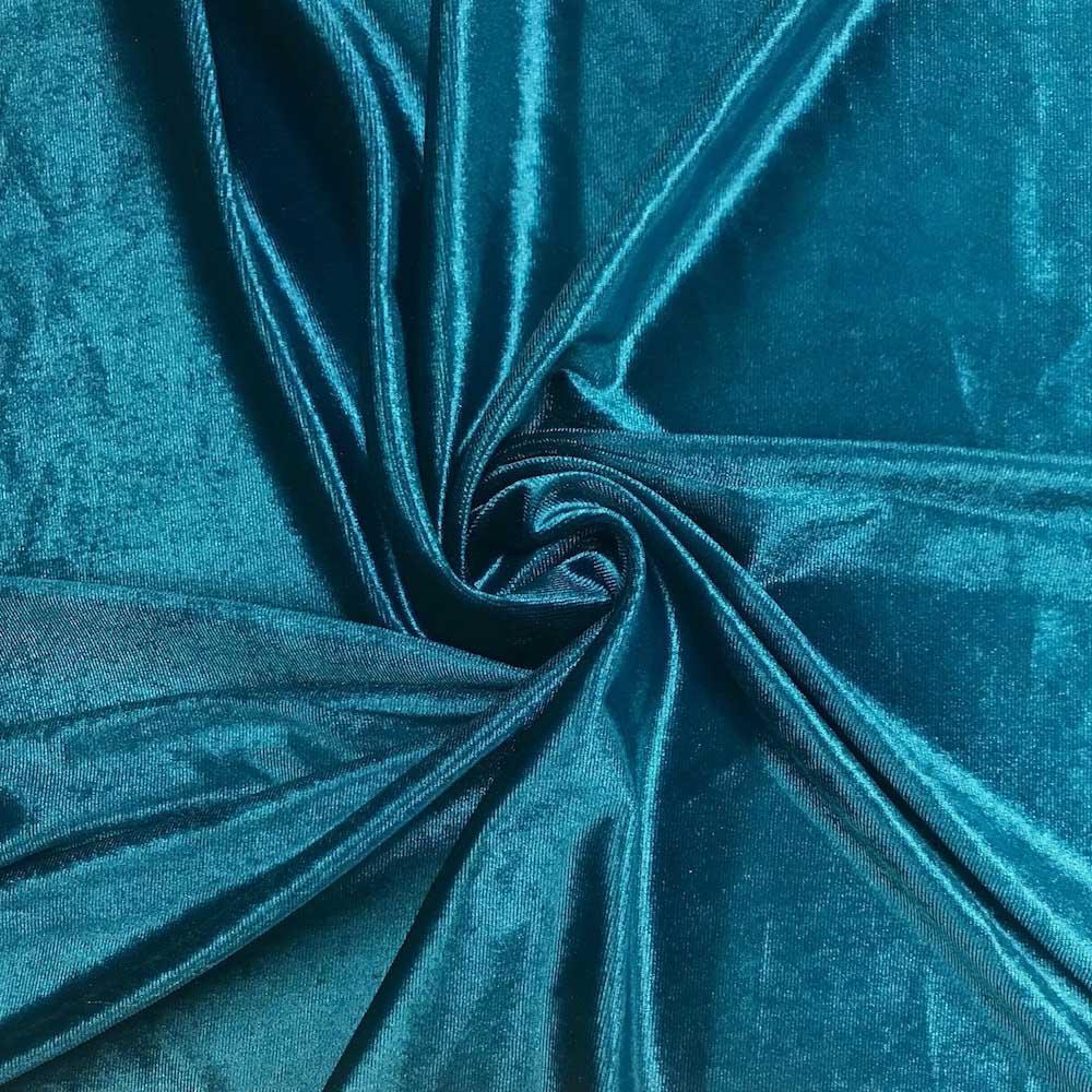 M00819 MOREZMORE BLUE TEAL Thin Stretchy Fabric for Puppet Clothes