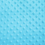 Turquoise Gray Minky Dimple Dot Fabric