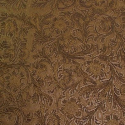 Nugget Western Floral Pu Leather Vinyl Fabric