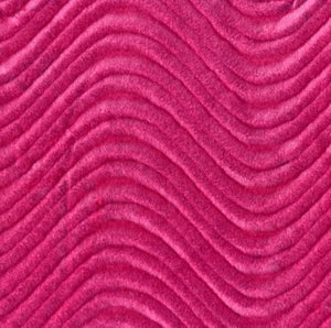 Fuchsia Velvet Flocking Swirl Upholstery Fabric / 50 Yards Roll