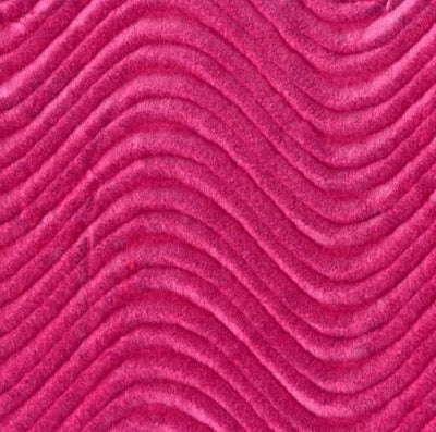 Fuchsia Velvet Flocking Swirl Upholstery Fabric / 50 Yards Roll