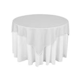 White Overlay Tablecloth 60" x 60"