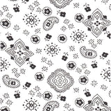 White Paisley Bandana Poly Cotton Fabric