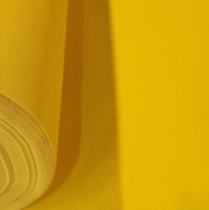 Yellow Upholstery Grade Flocking Velvet Fabric / 50 Yards Roll