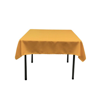 Gold 100% Polyester Rectangular Tablecloth 60 x 108