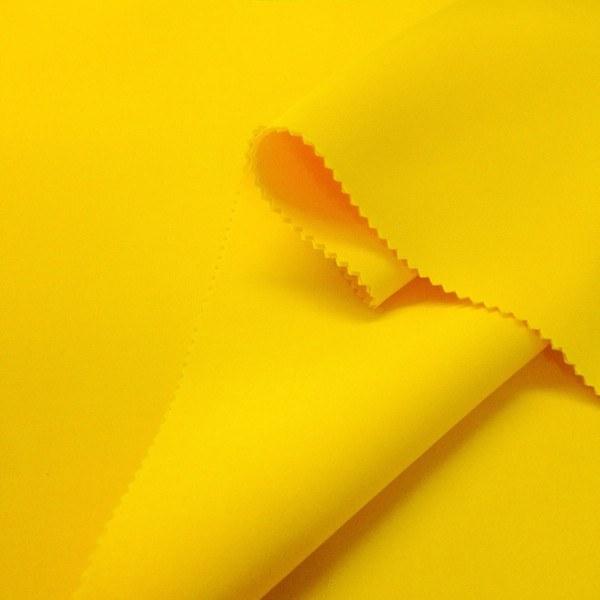 Yellow Super Techno Neoprene Scuba Knit 4-way Stretch Fabric / 50 Yards Roll